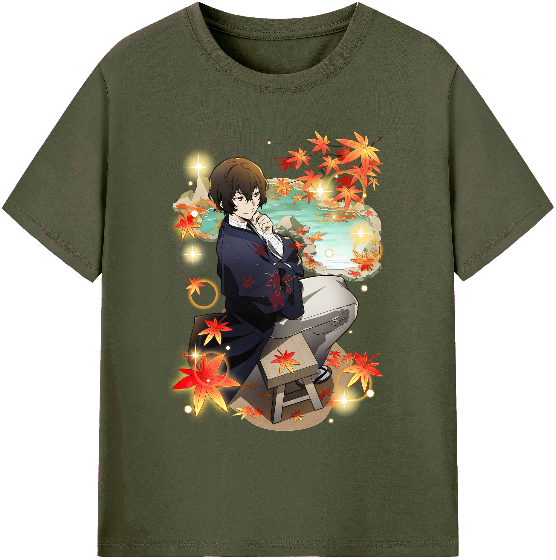 （画像用） 文豪ストレイドッグス Bungo Stray Dogs 綿100％ メンズ半袖Tシャツ｜肌触りやわらか＆通気性
